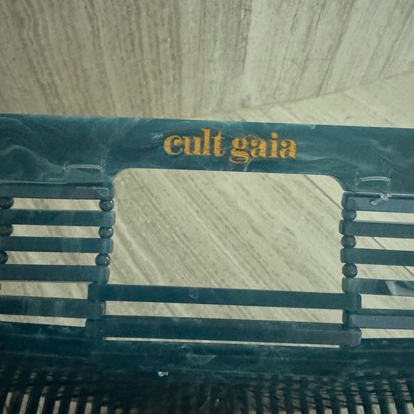 Cult Gaia Blue Woven Clutch - Picture 8 of 12